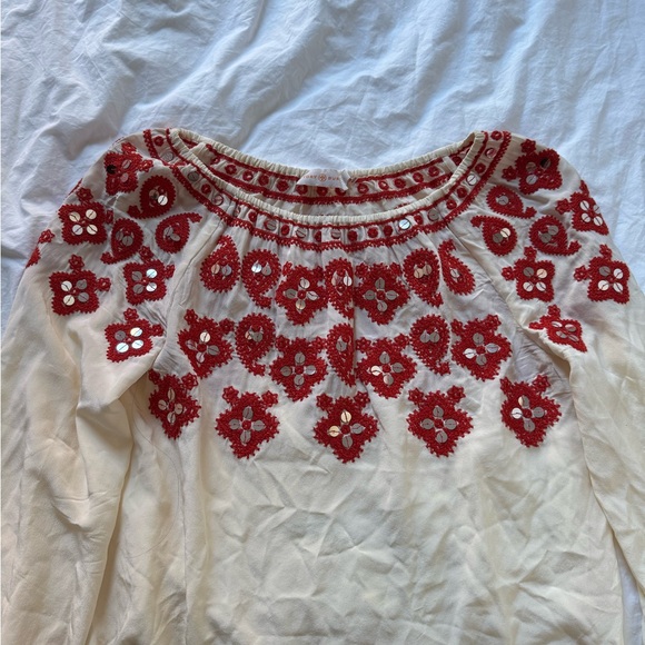 Tory burch printed blouse size 4 - Picture 2 of 4